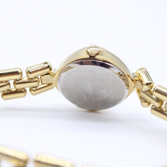 J.B Champion Watch Womens Gold Tone Stainless Steel Classic White Dial Japan Mov - Picture 8 of 8